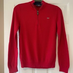 Boys Vineyard Vines quarter zip - size L